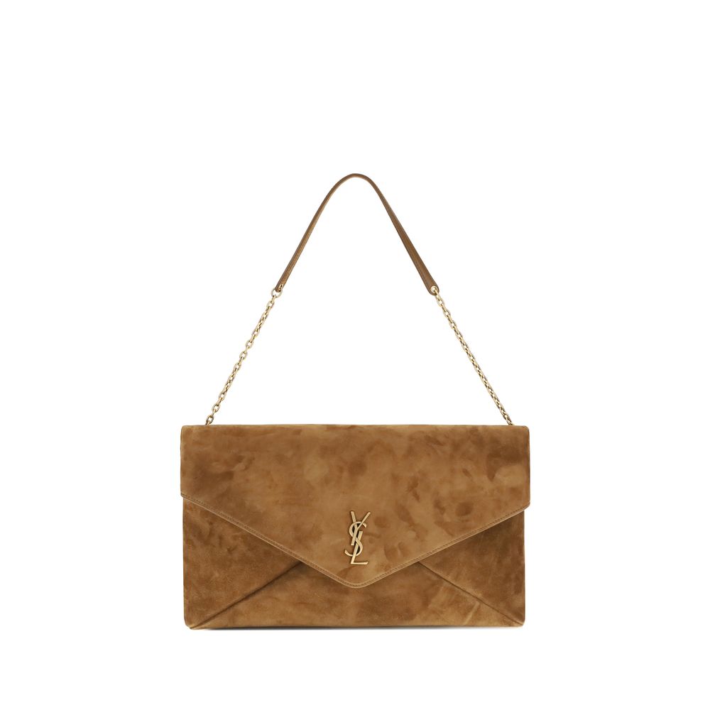 Saint Laurent Beige Calf Leather Bos Taurus Shoulder Bag