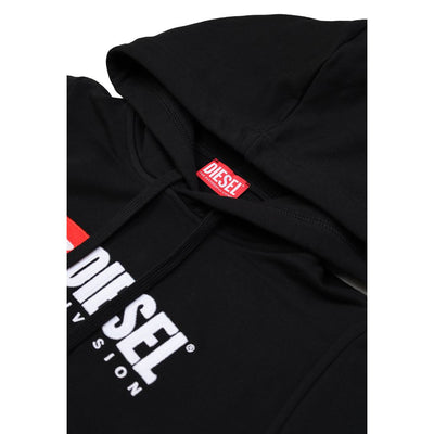 Diesel Black Cotton Hoodie