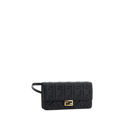 Fendi Black Calf Leather Bos Taurus Wallet