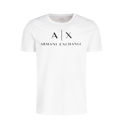 Armani Exchange White Cotton T-Shirt