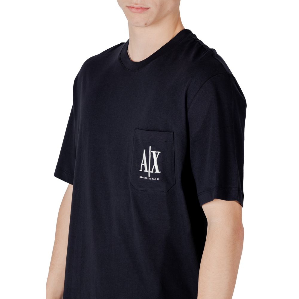 Armani Exchange Blue Cotton Sportswear