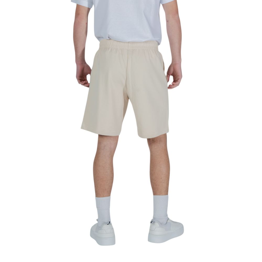 EA7 Emporio Armani Beige Cotton Bermuda Shorts