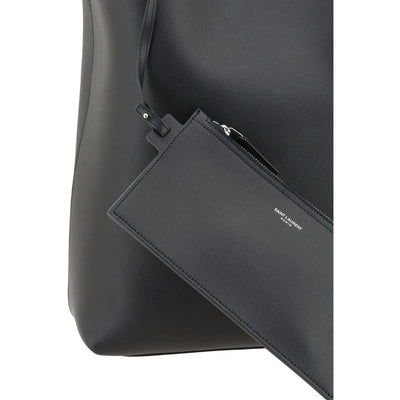 Saint Laurent Black Calf Leather Bos Taurus Handbag