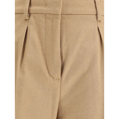 Max Mara Beige Camel Hair  Casual Pants