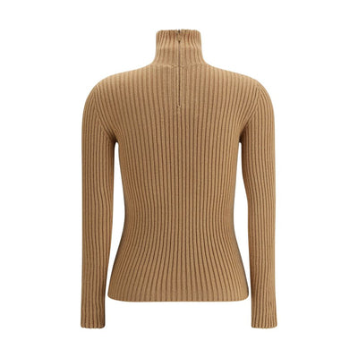 Max Mara Beige Wool Long Sleeve T-Shirt