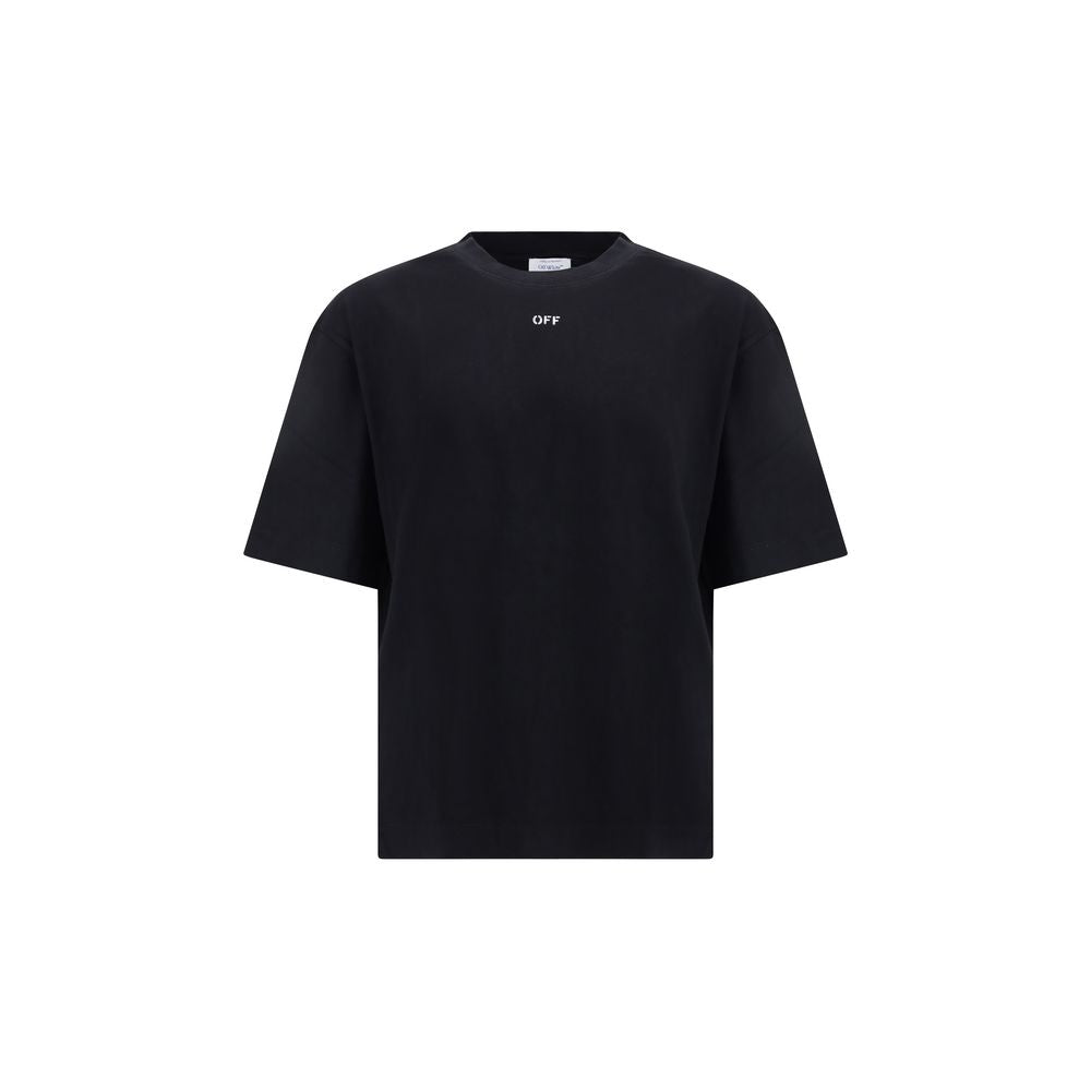 Off-White Black Cotton T-Shirt