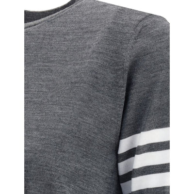 Thom Browne Gray Fleece Wool T-Shirt