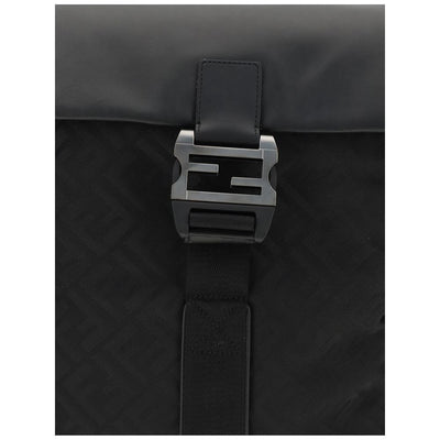 Fendi Black Nylon Shoulder Bag