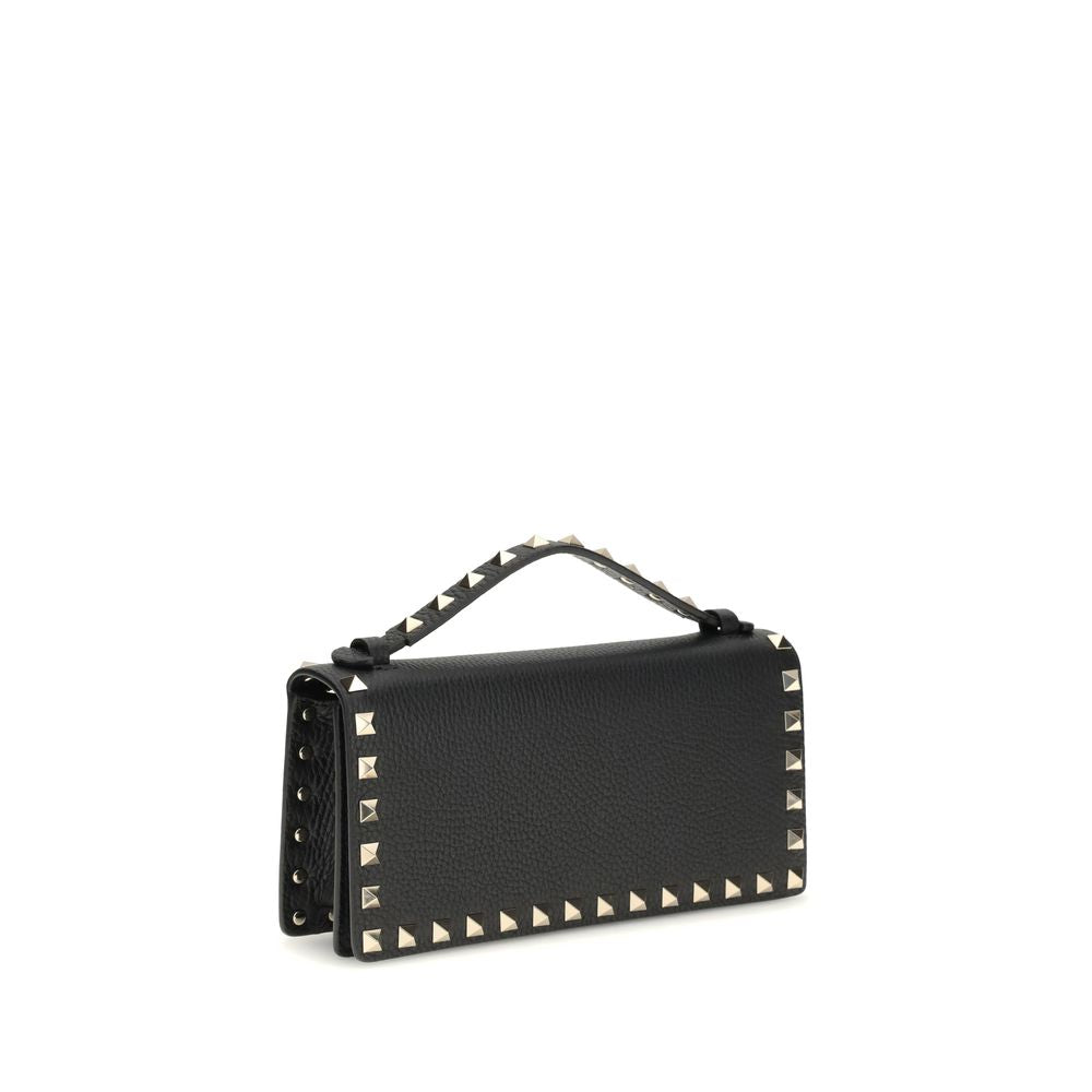 Valentino Garavani Black Calf Leather Bos Taurus Wallet