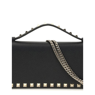 Valentino Garavani Black Calf Leather Bos Taurus Wallet