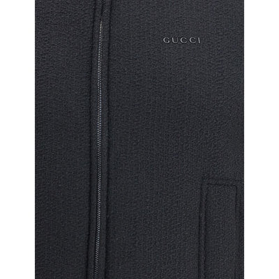 Gucci Black Wool Sleveless Jacket