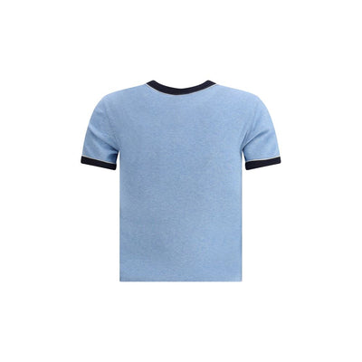 Chloé Light Blue Cotton Sleeveles T-Shirt