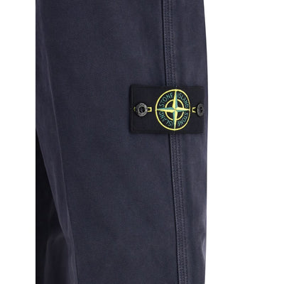 Stone Island Purple Cotton Casual Pants