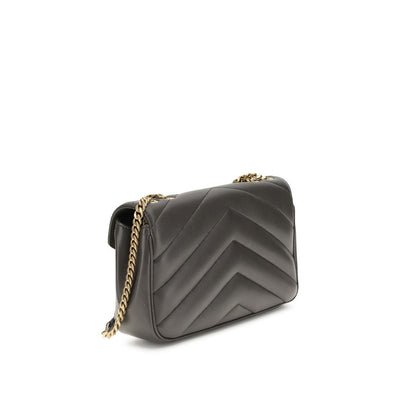 Saint Laurent Gray Lamb Ovis Aries Aries Shoulder Bag