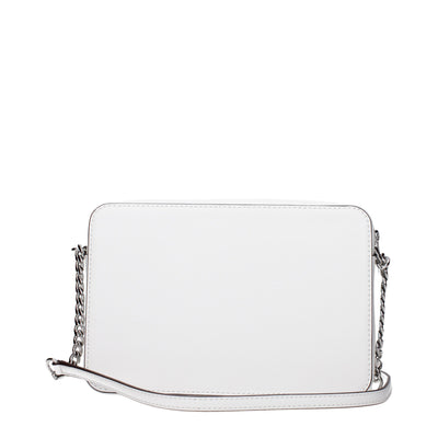 Michael Kors White Leather Crossbody Bag