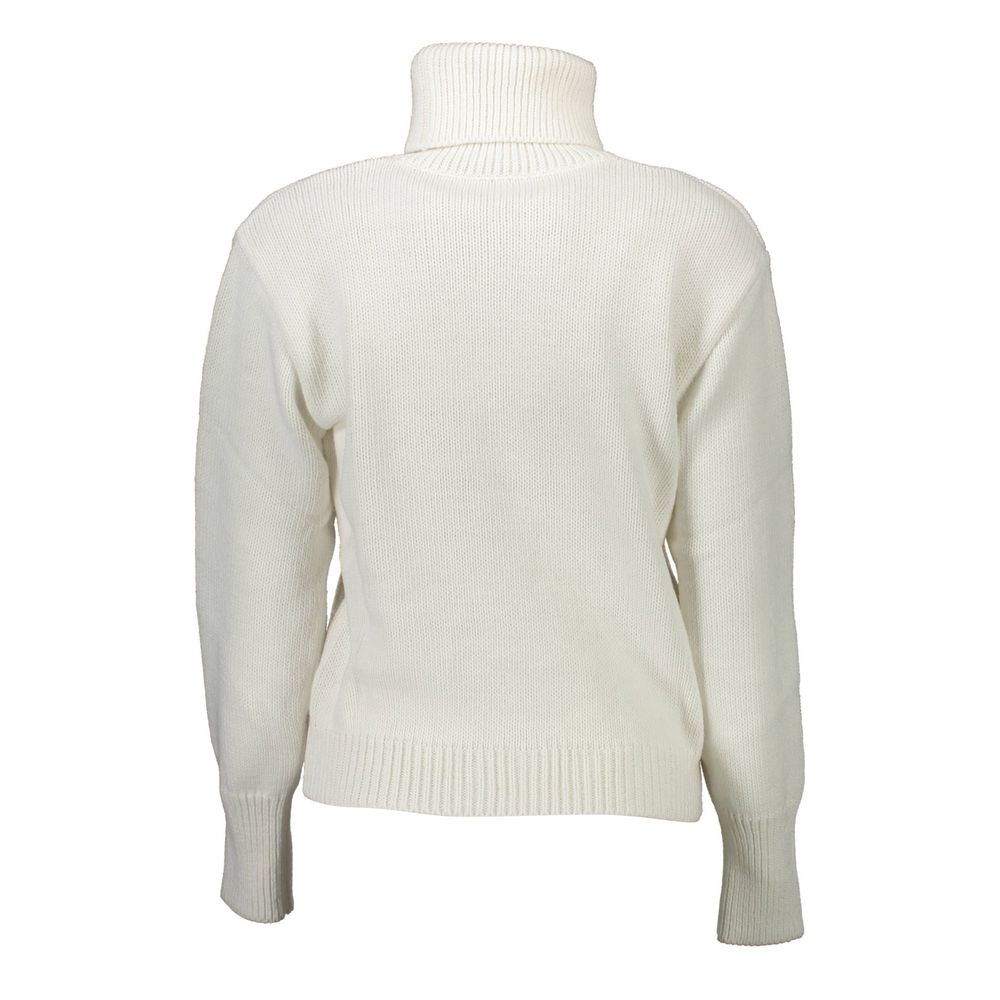 Gaelle Paris Bianco Acrylic Women Sweater
