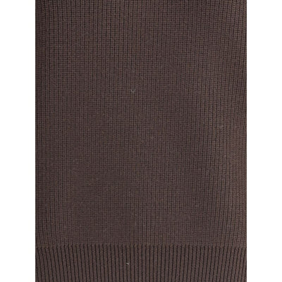 Saint Laurent Brown Lamb Leather Sweatshirt