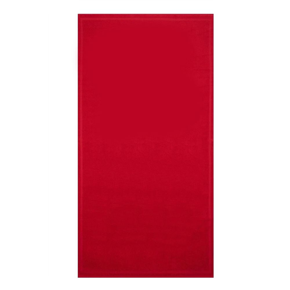 Iceberg Red Cotton Men's Beach Towel