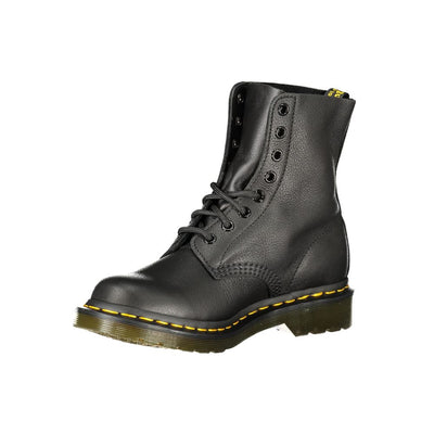 Dr. Martens Black Leather Unisex Ankle Boot
