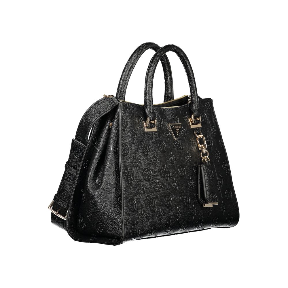 Guess Jeans Nero Poliuretano Woman Handbag