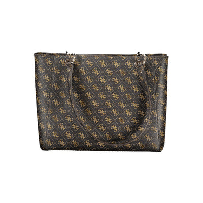 Guess Jeans Brown Polyethylene Handbag