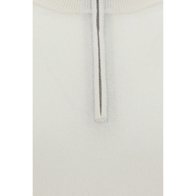 Brunello Cucinelli White Cashmere Cashmere Sweater