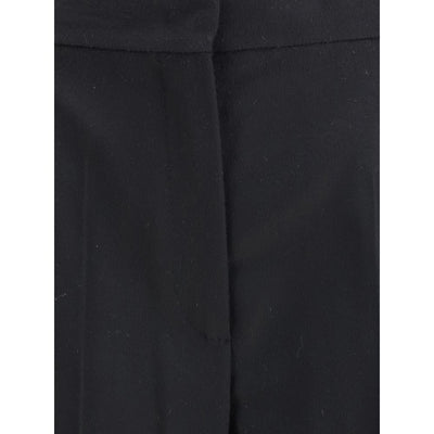 Max Mara Black Fleece Wool Casual Pants