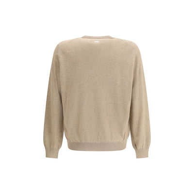Ferragamo Beige Fleece Wool Sweatshirt