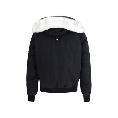 Moose Knuckles Black Cotton Bomber