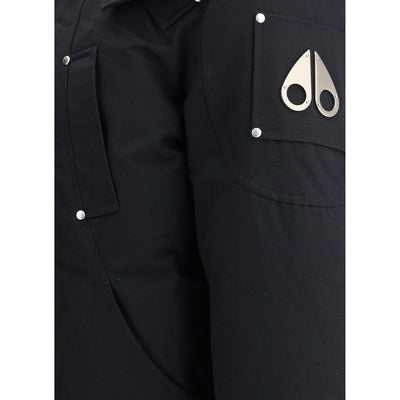 Moose Knuckles Black Cotton Bomber