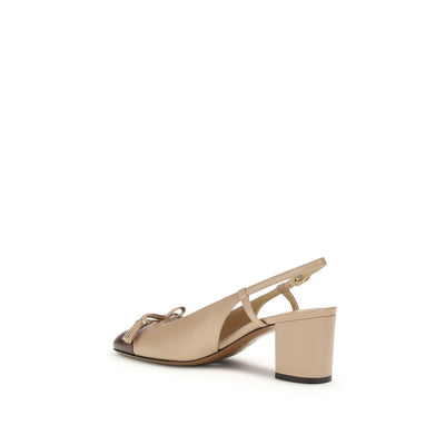 Valentino Garavani Multicolor Calf Leather Bos Taurus Mid Heel Pumps
