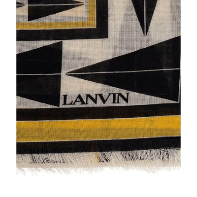 Lanvin Yellow Wool Scarf