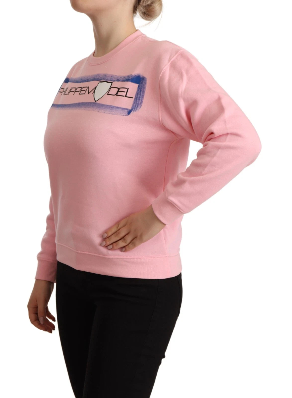 Philippe Model Pink Printed Long Sleeves Pullover Sweater - BrandFit 88