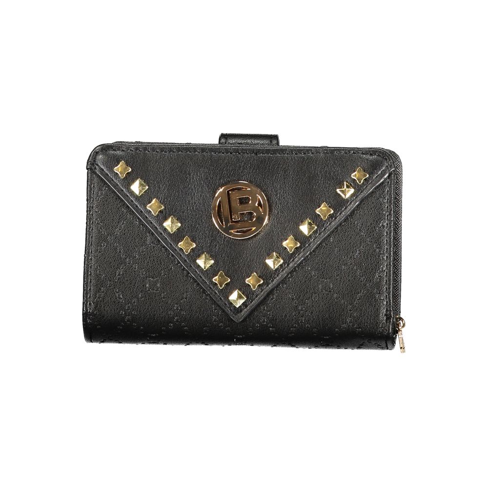 Laura Biagiotti Black Polyurethane Women Wallet