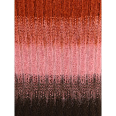 Fendi Multicolor Mohair Midi Skirt