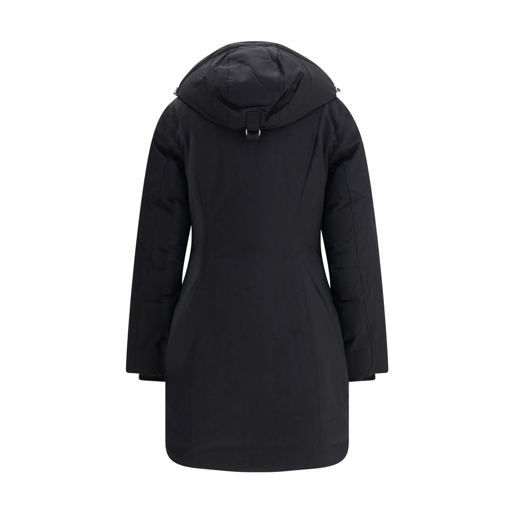Moose Knuckles Black Cotton Parka