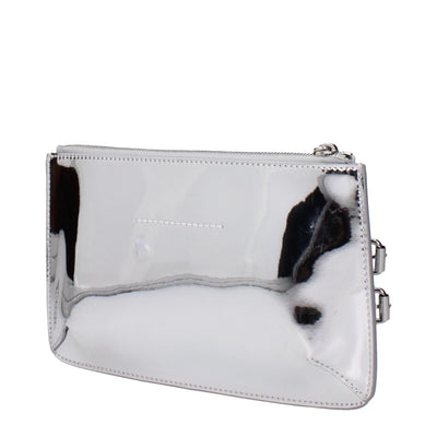 Maison Margiela Gray Leather Clutch Bag