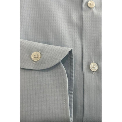 Baldinini Trend Light Blue Cotton Men Shirt