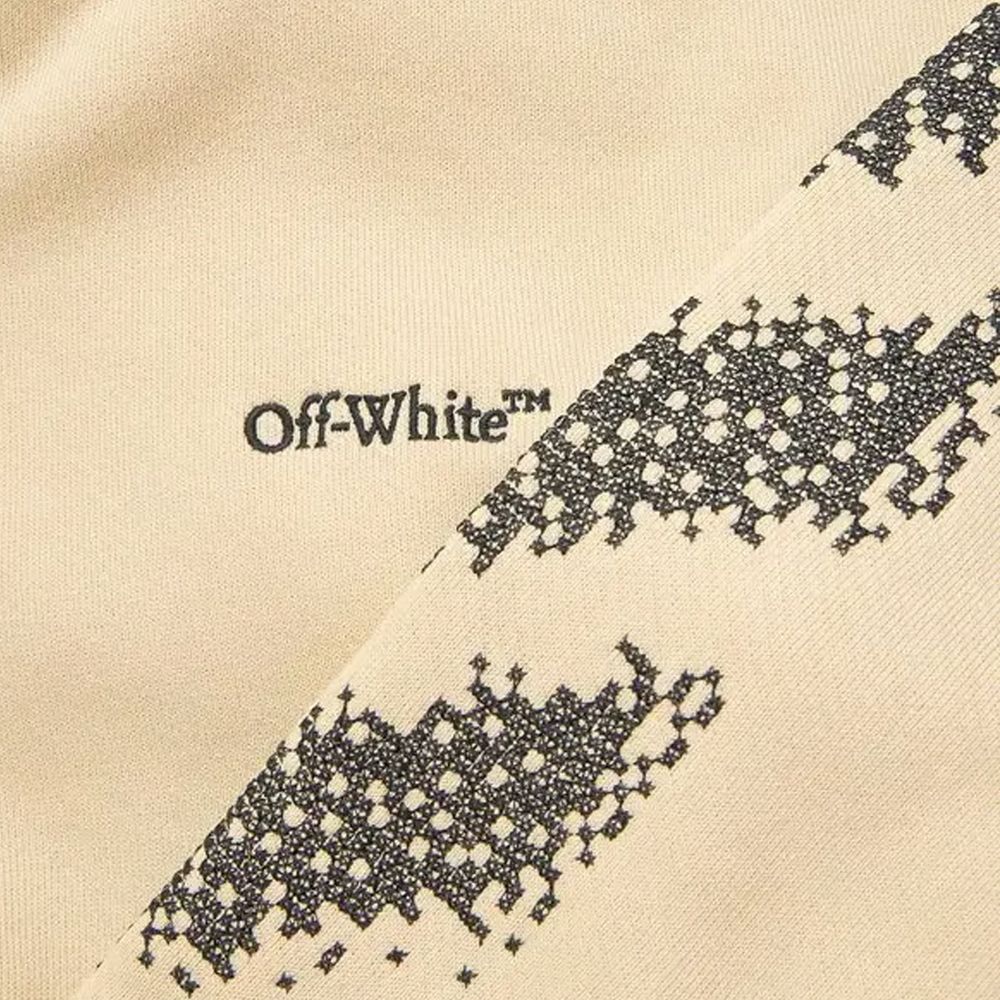 Off-White Beige Cotton Sweatshirt