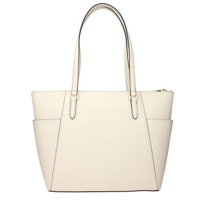 Michael Kors Beige Leather Shoulder Bag