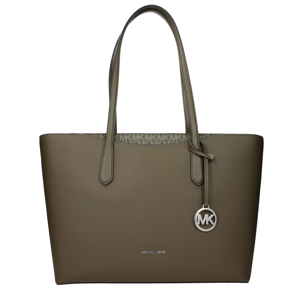 Michael Kors Green Fabric Shoulder Bag