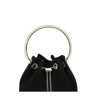 Jimmy Choo Black Silk Backet Bag