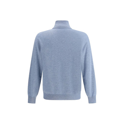 Brunello Cucinelli Light Blue Cashmere Cashmere Sweater