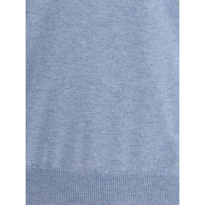 Brunello Cucinelli Light Blue Cashmere Cashmere Sweater