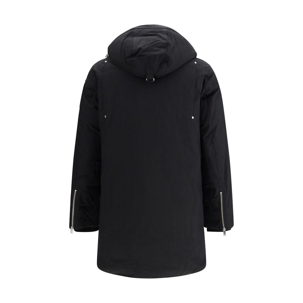 Moose Knuckles Black Cotton Parka