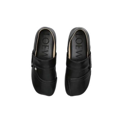 Loewe Black Calfskin Slippers