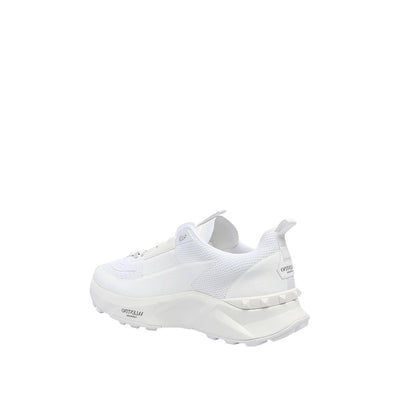 Valentino Garavani White Fabric Athletic Sneakers