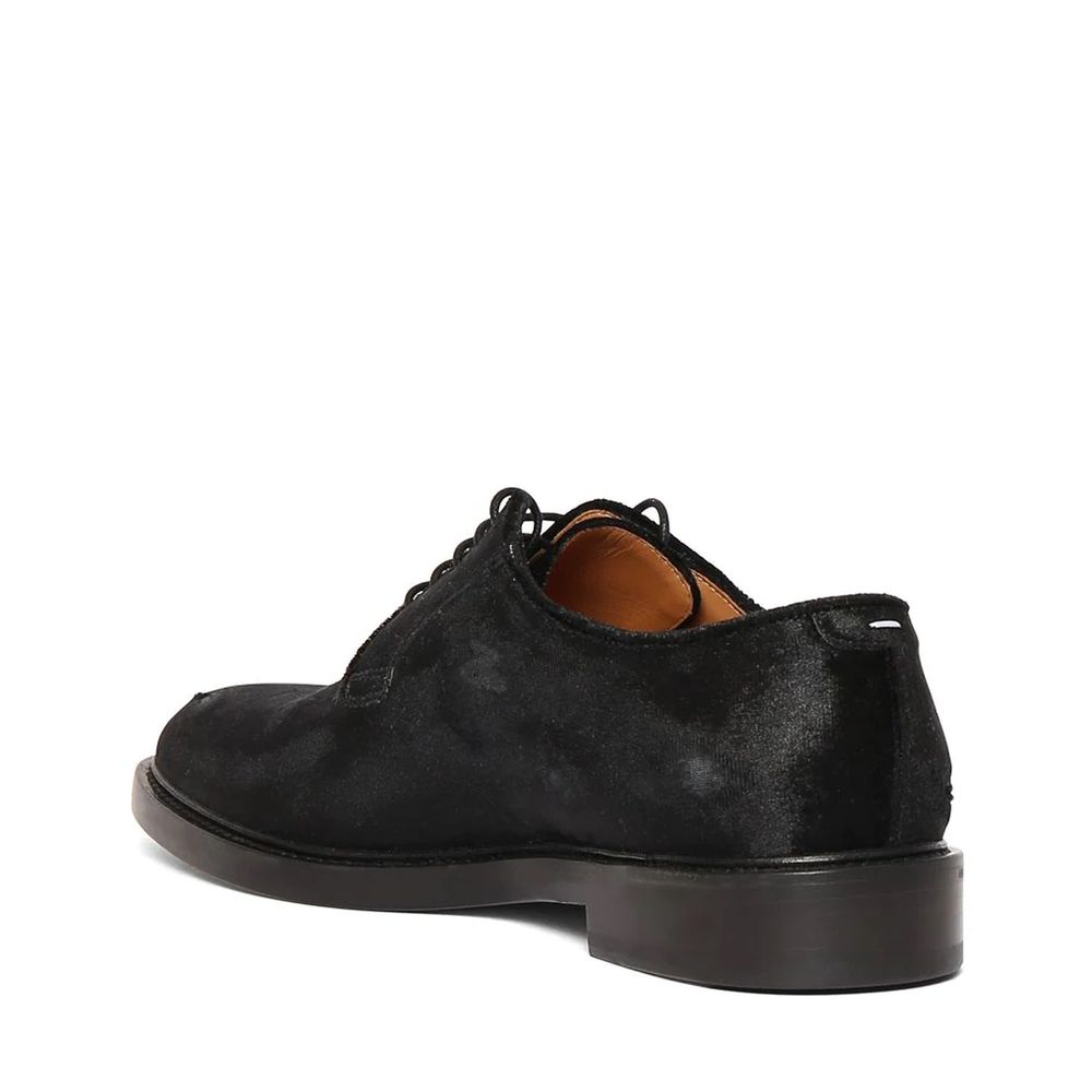Maison Margiela Black Polyester Oxfords And Derbies