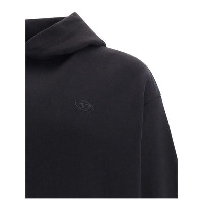 Diesel Black Elastane Sweatshirt