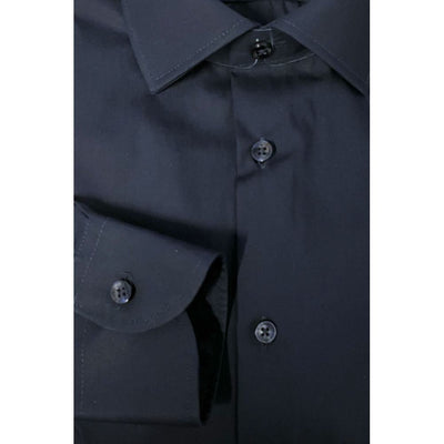 Baldinini Trend Blue Cotton Men Shirt